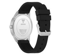 Guess CHIP GW1063G1 - Orologio da polso analogico al quarzo, in acciaio inox, 40 mm, cinturino in silicone nero, 5 bar, colore: nero