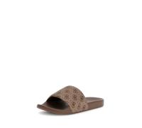 GUESS Sandali scorrevoli, design logo 4G, marrone, beige, 43 EU