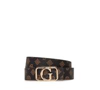 Guess Cintura in ecopelle con fibia rettangolare logata in metallo Nero Nero MOCHA LOGO S