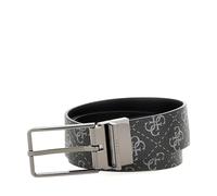 GUESS cintura Milano Adjustable and Reversible Belt W115 Dark Black Multi nero accorciabile reversibile