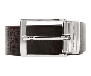 GUESS cintura Milano Adjustable & Reversible Belt H35 W115 Brown