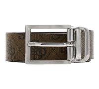 GUESS cintura Milano Adjustable & Reversible Belt H35 W95 Coffee