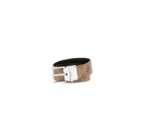 GUESS Cintura reversibile Agueda, Beige/Marrone Multi, Large