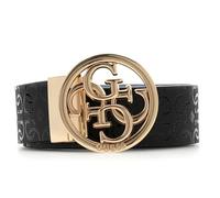 GUESS cintura Stacey Adjustable & Reversible Belt H35 W105 Aqua Multi celeste nero accorciabile reversibile