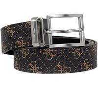 Guess Cinture Regolabili Da Uomo In Stampa Marrone Peonia Media X Grande