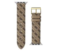 GUESS Cinturino per smartwatch da uomo compatibile con Apple Watch (42 mm-44 mm), Marrone cioccolato, Moderno