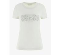 Guess Cn Ss Logo Lace Tee Misty Teal T-Shirt M/M Menta Donna W5GI04J1314-A72C