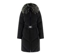 Guess, ,Coats ,Donna ,Nero ,L Alienor Long Belted Puffer