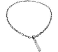 Guess X Plate Necklace Argento