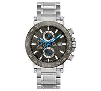 GUESS Collection Orologio da polso da uomo al quarzo Moda bracciale e cassa in Acciaio INOX di colore Grigio display analogico grigio - Y37011G5