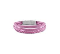 GUESS Collezione LOG-IN Bracciale da uomo in acciaio inossidabile, argento e nero, il regalo perfetto per gli uomini alla moda., small, Acciaio inossidabile, Non Applicabile, fr_FR