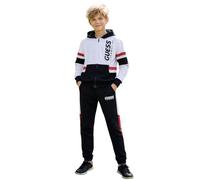 GUESS Completo Tuta Primaverile per Ragazzo 18 Anni - 180 cm Color Nero con Felpa Zip e Cappuccio