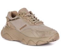 GUESS con Lacci Micola Misto Pelle Corsa Donna Scarpe Sportive Bianche UK 3 - 8