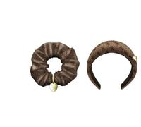 Guess Confezione regalo, cerchietto per capelli e treccia, marrone