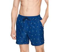 Guess Costume da Bagno Short da Uomo Marchio, Modello Swimtrunk Medium Micro Print F3GT20TEL62, Realizzato in Sintetico. XL Blu