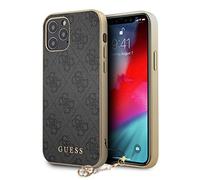Guess Custodia Rigida Cellulare IPHONE 12/12 Pro 6,1 " Grigio 4G Charms Raccolta