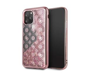 Guess Cover Apple iPhone 11 Pro PC+TPU Glitter Rosa Oro