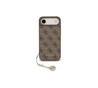 CG MOBILE Guess 4G Charms Collection Compatibile con MagSafe Custodia per iPhone 17 Air (marrone)