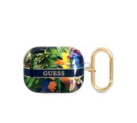 Guess, Cover per AirPods Pro Flowers con anello, Multicolore