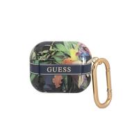 Guess, Cover per Earbuds 3 Flowers con anello, Multicolore