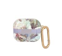 Guess, Cover per Earbuds 3 Flowers con anello, Multicolore
