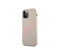 Guess, Cover per iPhone 12 / 12 Pro Collection Silicone Vintage in TPU, Grigio