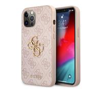 Guess Cover per iPhone 12 Pro Max 6,7" rosa GUHCP12L4GMGPI 4G Big Metal Logo