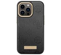 Guess, Cover per iPhone 13 Pro Max PU Peony Metal Plate