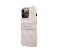 Guess, Cover per iPhone 13 Pro PU 4G Stripe, Rosa