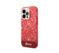 Guess, Cover per iPhone 14 Pro Max TPU Bandana, Rosso