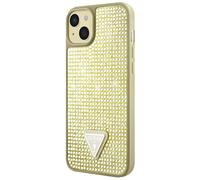 Guess, Cover per iPhone 15 Triangle Diamond, Dorato