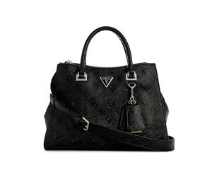GUESS Cresidia Society Satchel Black
