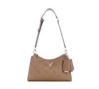 GUESS Cresidia Top Zip Shoulder Bag, Borsa a Tracolla Donna, Grigio Talpa Scuro, One Size