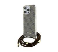 Guess Crossbody Cord 4G Print Case Marrone - iPhone 15 Pro