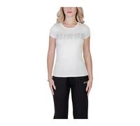 Guess - Crystal Logo Tee Short Sleeve - - Tops - Donna - Bianco - S