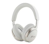 Guess - Cuffie wireless con suono studio, in pelle PU, logo ANC/ENC, colore: beige
