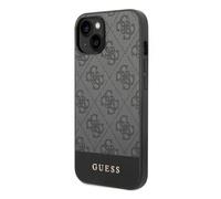 Guess Custodia Apple iPhone 14 Plus Grigio con Logo e Striscia Grigio