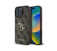 Guess Custodia compatibile con iPhone 16 Pro Max Back-Cover hul - 4G PU Big Logo - Marrone (iPhone 16 Pro Max)