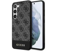 Guess Custodia compatibile con Samsung Galaxy S24 - Custodia rigida 4G con logo posteriore Cover nera