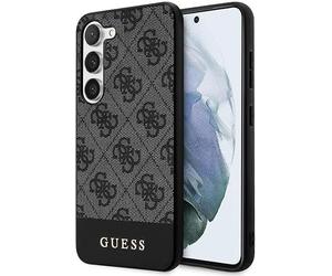 Guess Custodia compatibile con Samsung Galaxy S24 - Custodia rigida 4G con logo posteriore Cover nera