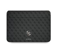 Custodia per laptop Guess 4G con logo grande, colore grigio, per computer portat