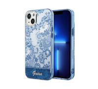 Guess Custodia Per Telefono Guhcp14mhgplhb Iphone 14 Plus15 Plus 6.7 Niebieski Porcelain Collection