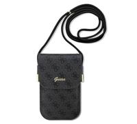GUESS Custodia GUOWBP4SNSK nera 4G Metal Script Logo