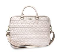 GUESS - Borsa Porta Pc Per Computer Portatile 16'' Quilted, Rosa - SPEDIZIONE GRATUITA