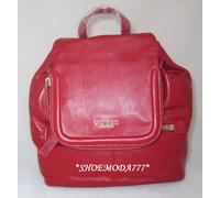 GUESS Da Marciano Vera Pelle Zaino Sac Grosso Metallo Zip Gruppo