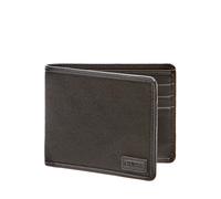 Guess Dan Uomo Pelle Piatto Portafogli IN Marrone