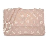 GUESS Daryna II Convertible Xbody Flap Bag Dark Rose Logo