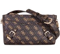 GUESS Didi Mini Doppio Scomparto 4G Logo Donna Borsa IN Cioccolato Marrone