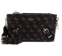 GUESS Didi Mini Double Compartment Top Zip Brown Logo