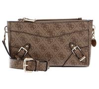 GUESS Didi Mini Double Compartment Top Zip Latte Logo